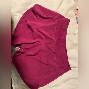 Lululemon 4 inch mid rise speed up shorts